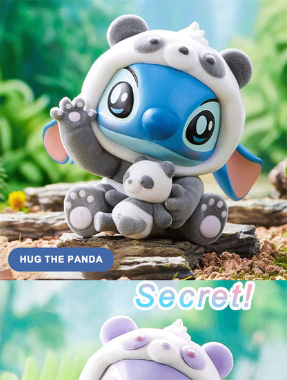 MINISO Disney Stitch Animals Party Series Blind Box – Última Estatueta, Decoração de Figura Surpresa, Sacola Surpresa, Presente de Aniversário
