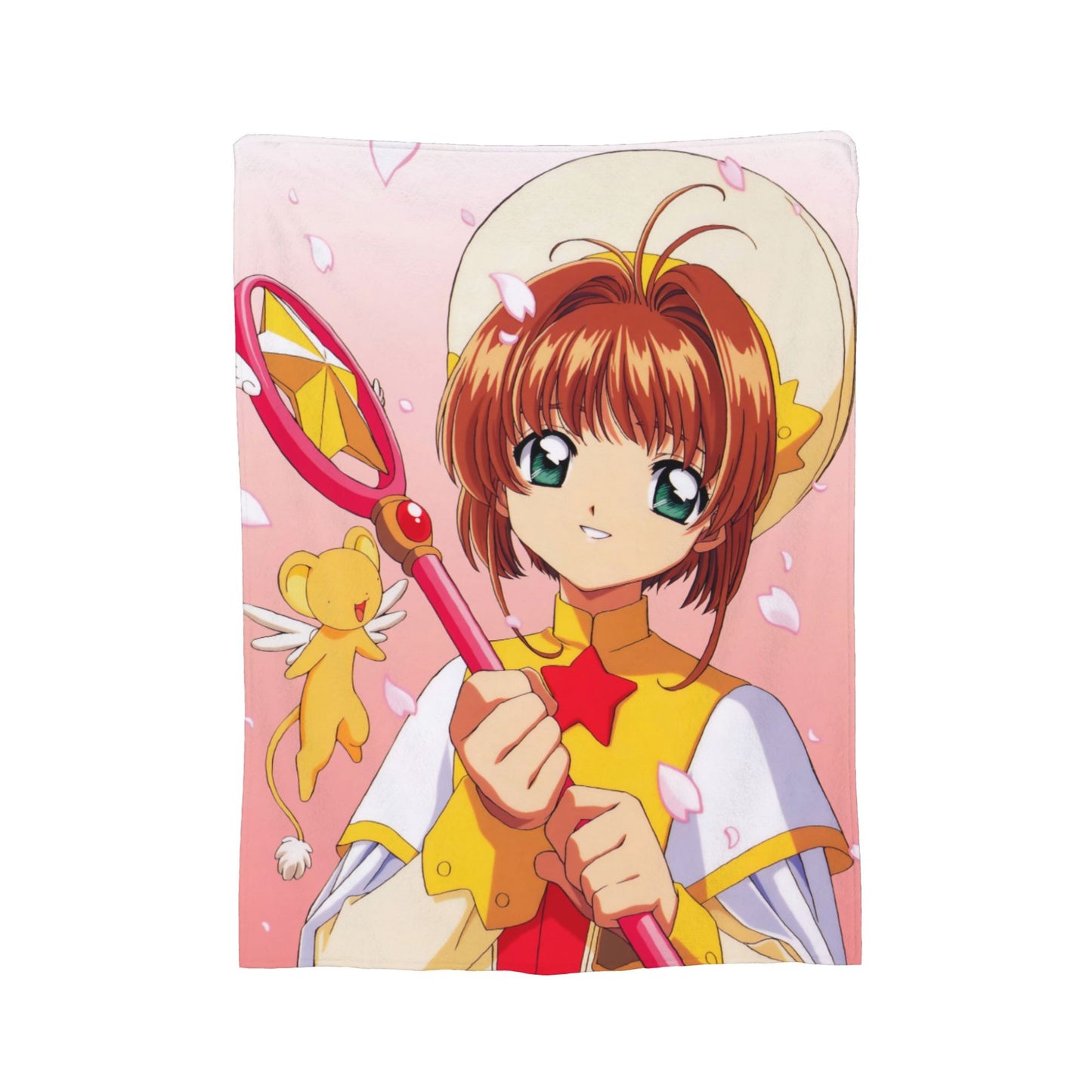 Anime Cardcaptor Sakura Cobertores Flanela Primavera/Outono Cobertor de Malha Super Quente Respirável para Cama Viagem Colcha