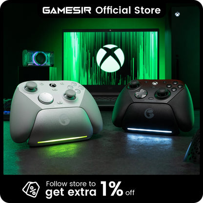 GameSir G7 Pro Xbox Series X|S Controller with TMR Sticks, Hall Effect Triggers, Magnetic Faceplates, Gyro, Smart Charging Dock
