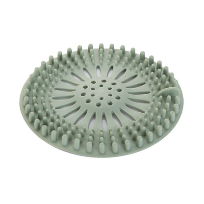 Silicone Drain Hair Catcher with Suction Cup Shower Bathtub Drain Strainer Hair Filter Drain Sink Strainer Bathroom Accessories