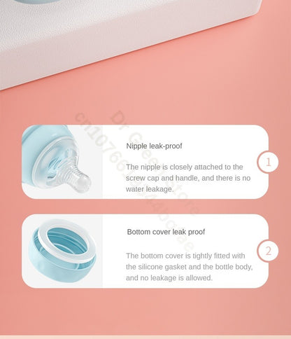 Dr.Green Wide Mouth Newborn baby bottles PPSU Washable Bottles Forward and reverse bi-directional scale inverted milk brewing