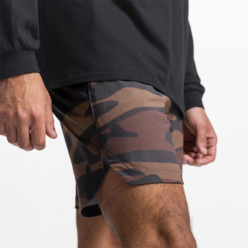 Summer New Gym Jogging Exercise Shorts Men's Sports Fitness Quick-drying Multiple pockets Running Shorts Men Casual Shorts