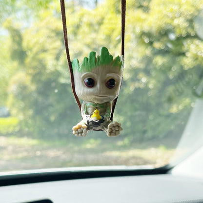 Pingente de espelho retrovisor Marvel Deadpool, pingente de carro Deadpool, mini figura de ação, presente de Natal