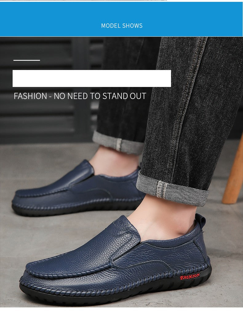High Quality Leather Men Casual Shoes Breathable Mens Loafers Italian Luxury Brand Formal Mens Dress Shoes Slip-on Driving Shoes