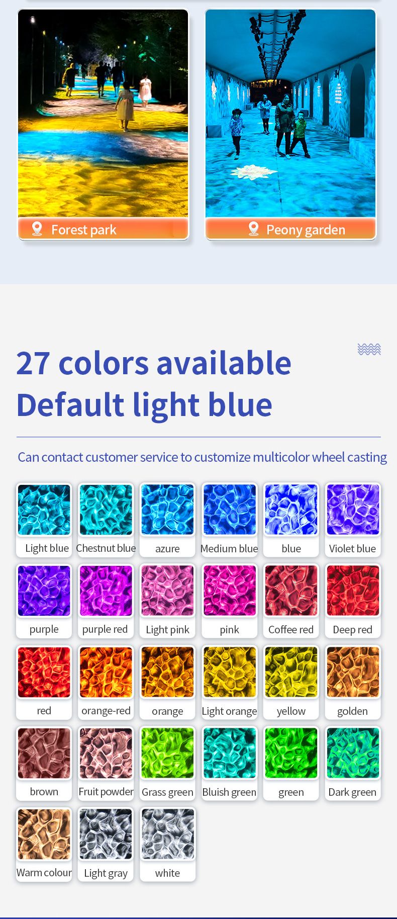 Waterproof Outdoor Water Wave Oecen Wave Light Water Wave Effect Projector with gobo projector