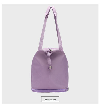 Travel Fitness Waterproof Foldable Luggage Handbag Outdoor Luggage Storage Bag Dry Wet Separation Fitness Bag Handbag