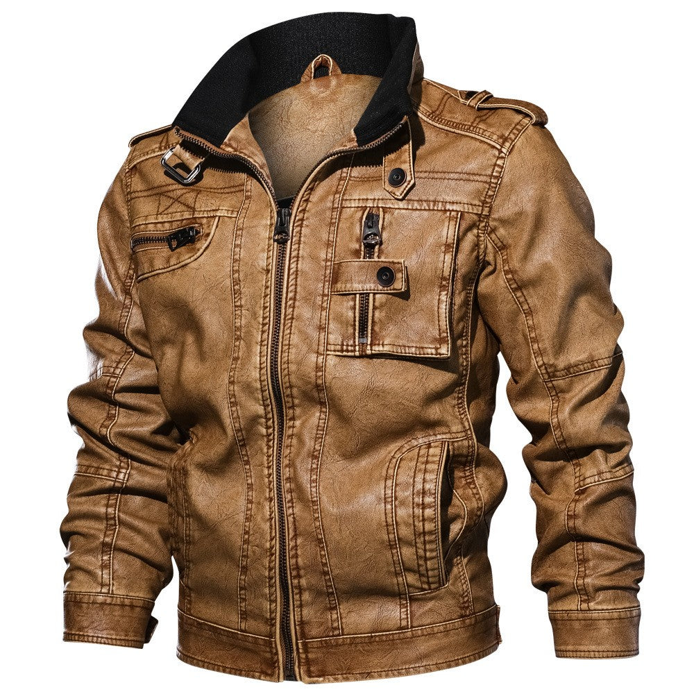 Mens Leather Jackets High Quality Classic Motorcycle Jacket Male Plus faux leather jacket men spring Drop shipping