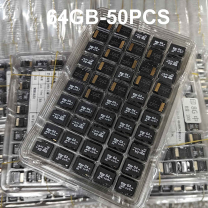 ?CeaMere 50Pcs SD TF Card Bundle, 2GB/8GB/32GB/64GB Class 10 U3 Memory Card for Smartphones Cameras Drones Action Cameras Table