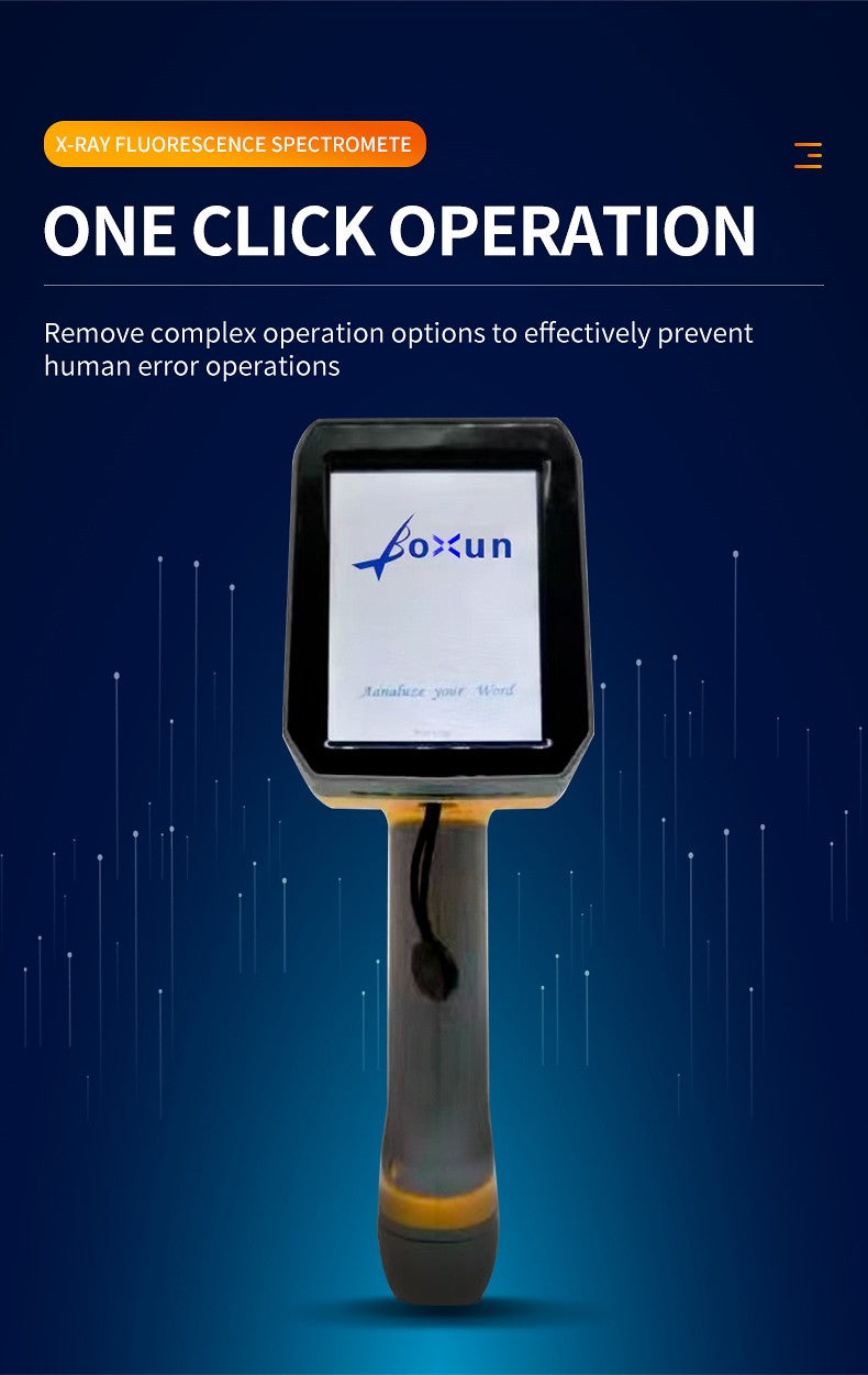 Espectrômetro de fluorescência de raios X (XRF) portátil manual, analisador mental XRF, analisador de ouro por raios X
