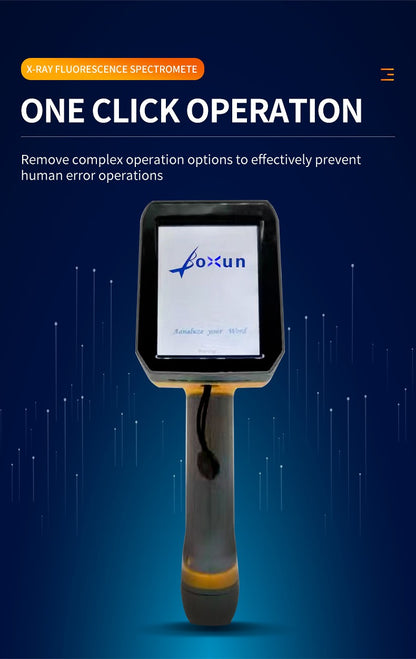 Espectrômetro de fluorescência de raios X (XRF) portátil manual, analisador mental XRF, analisador de ouro por raios X