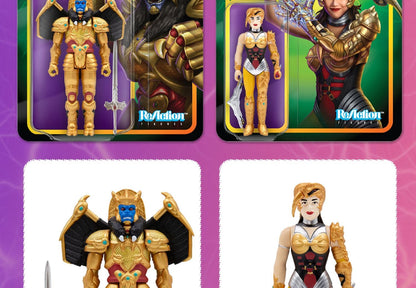 Em Estoque Super7 Mighty Morphin Power Rangers Carded Series 1 - Conjunto de Presente com Modelos Dragonzord, Red Ranger e Rita Repulsa