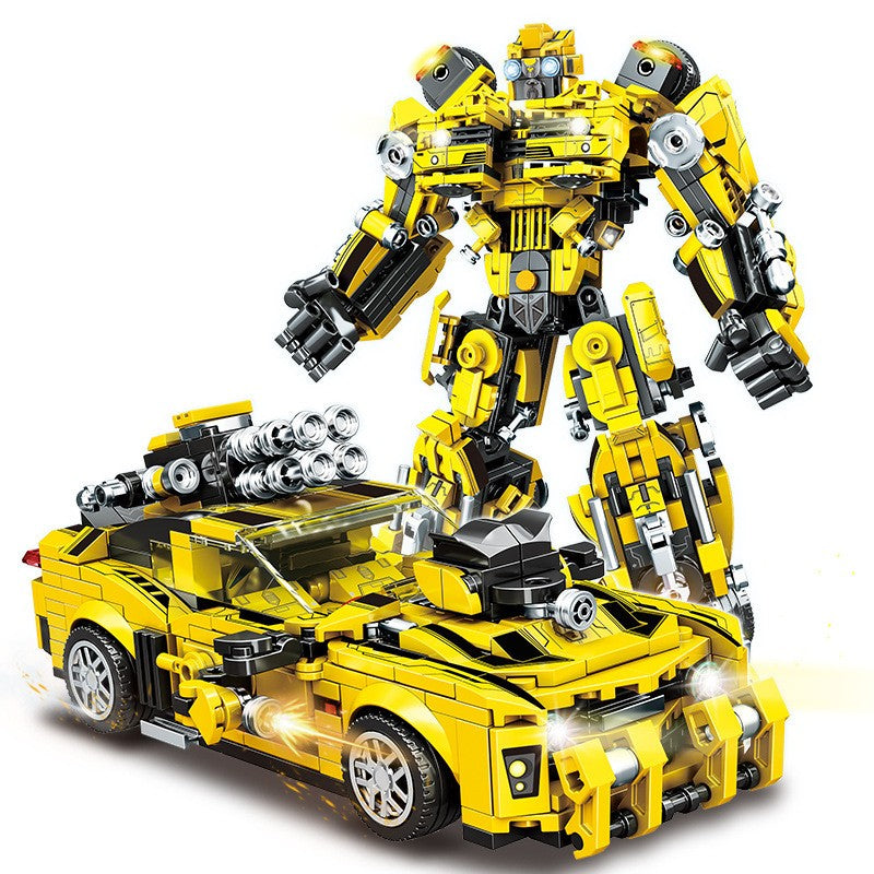 Transformando Carros de Corrida Blocos de Montar Caminhões Prime Reboques Robôs Kits Brinquedos Infantis para Meninos Adultos Presentes de Natal