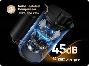 Dreo Ar Condicionado Portátil, 8000 BTU ASHRAE (5000 BTU DOE) Unidade de AC Inteligente para Quarto com Resfriamento sem Drenagem, AC318S