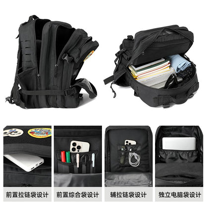 45L Men's Outdoor backpack Molle Backpack Hiking Backpack with bottle Stand Outdoor Hiking bag Fitness Backpack