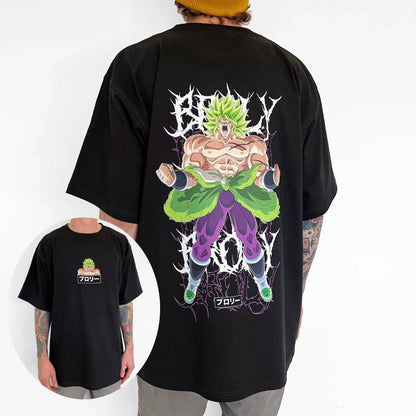 Dragon Ball 2025 Authentic Licensed T-Shirt - Son Goku Graphic Oversized Retro Tee, Comfortable Unisex Cotton for Fans