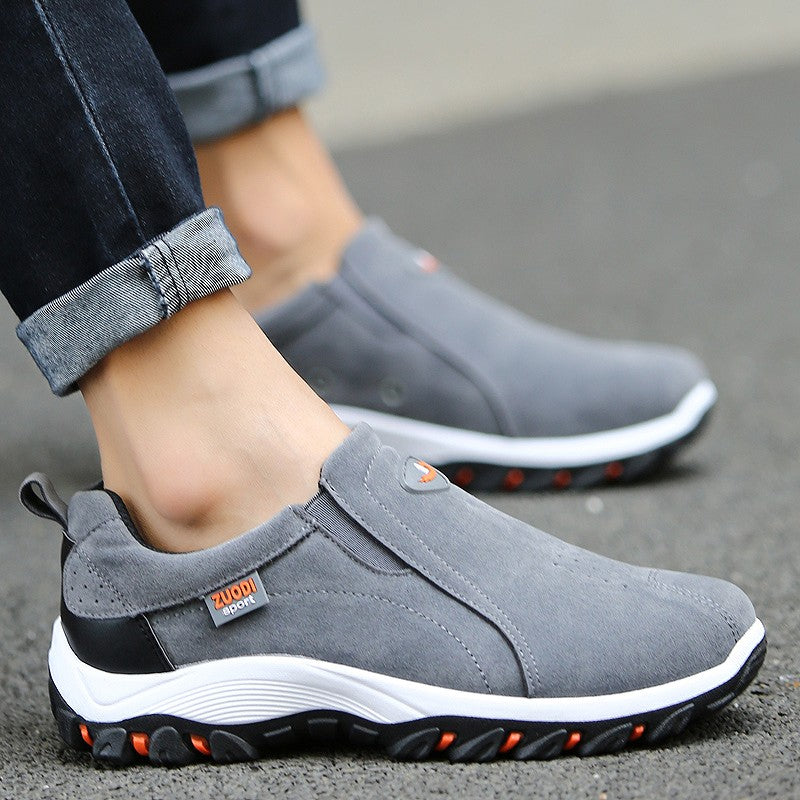 Novos Tênis Casuais Masculinos Ultraleves para Exterior Sapatos Casuais Masculinos de Tamanho Grande Design de Peça Única para Calçar Rápido e Fácil