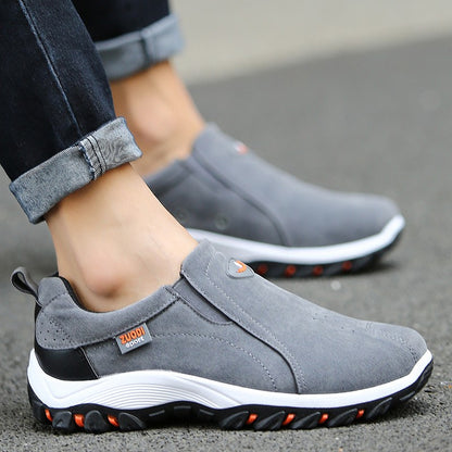 Novos Tênis Casuais Masculinos Ultraleves para Exterior Sapatos Casuais Masculinos de Tamanho Grande Design de Peça Única para Calçar Rápido e Fácil
