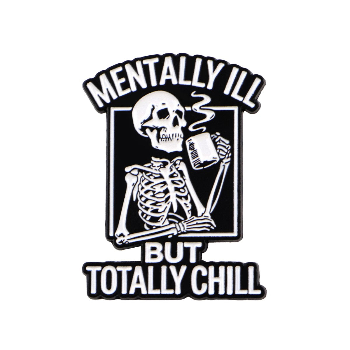 MEMENTO MORI Lapel Pins for Backpack Enamel Pin Cool Men Women Brooch for Clothes Briefcase Badges Jewelry Accessories