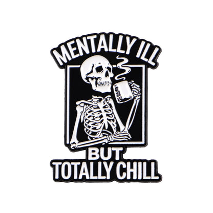 MEMENTO MORI Lapel Pins for Backpack Enamel Pin Cool Men Women Brooch for Clothes Briefcase Badges Jewelry Accessories