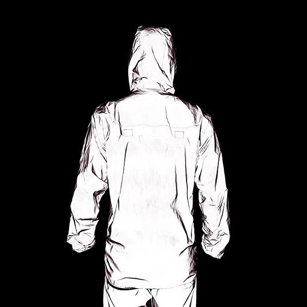 WOSAWE Full Reflective Jacket with Hoodie High Visibility Waterproof Wind Breaker Men Women Hiking Cycling Running Safety Vest