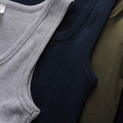 3pcs/lot Cotton Mens Tank Tops Sleeveless Solid Muscle Vest Undershirts Men's Clothes U-neck Gym Clothing Women Sleeveless Shirt