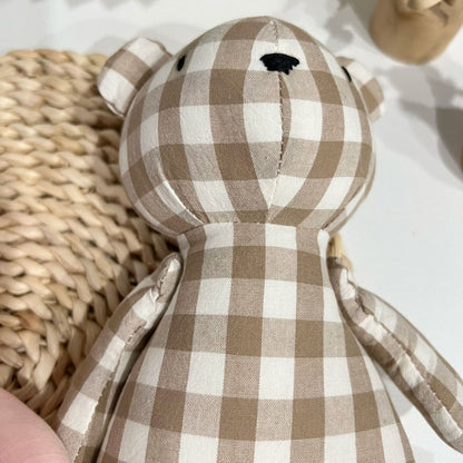 2024 New Little Bear Cloth Art Doll Cute and Creative Cloth Doll Doll Doll Adorable Baby Comfort Toy