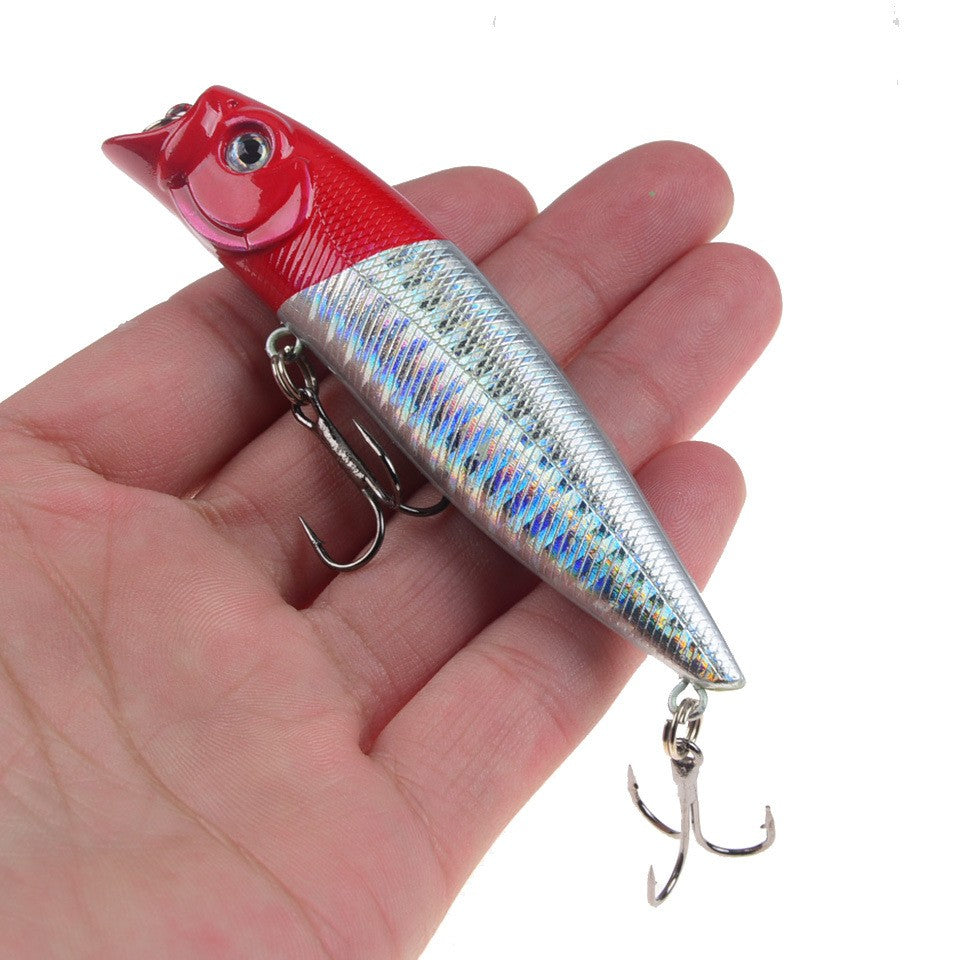 POETRYYI 1pc Isca de Pesca Artificial Popper 9cm/11g Popper de Superfície 17 Cores Isca Rígida Wobblers de Plástico Acessórios de Pesca