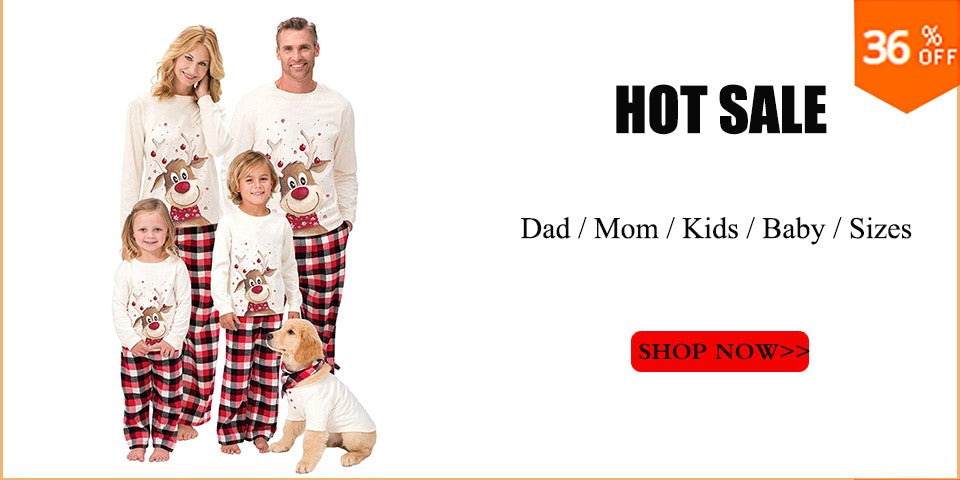 2025 Family Christmas Matching Pajamas Clothes Set Adult Kid Pyjama Homewear Dad Mom Children's Baby Christmas Nightwear Outfit