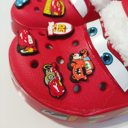 Mcqueens Pixar 95 Carros Chinelos Furados Sandálias Desenho Animado Impermeáveis Chinelos de Praia Casuais Ventilados para Adultos
