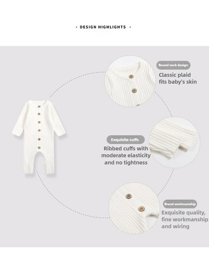 2025 New Infant Baby Girls Boys Knitted Jumpsuit Toddler Baby Girl Boys Long Sleeved Knitting Romper Children Clothes