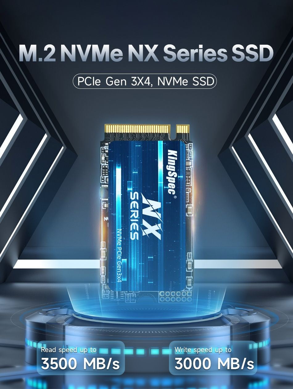 KingSpec M.2 NVMe PCIe 3.0 X4 SSD 256GB 1TB 128GB 512GB SSD M.2 2242 PCIe Disco Rígido Interno Solid State Drive para Notebook