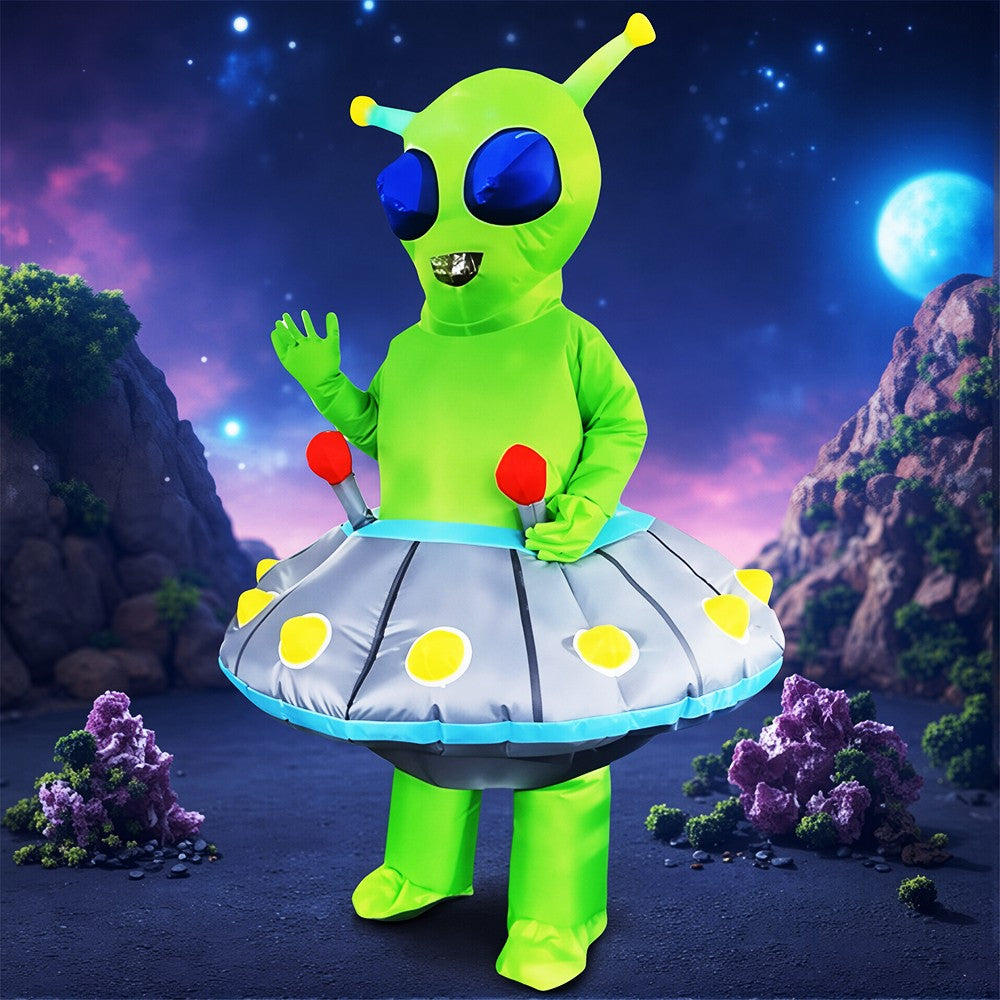 Fancy Funny Mascot Astronaut ET Inflatable Alien Costume Suit Dress Adult Purim Halloween Carnival Anime Party Cosplay Costumes