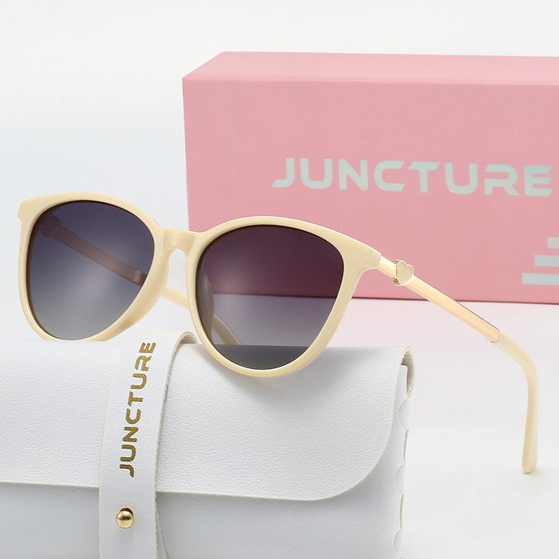 JUNCTURE Polarized Women Sunglasses Fashion Cat Eye Sun Glasses Gradient Lady Glasses Party Holiday Gifts Sunglasses for Women