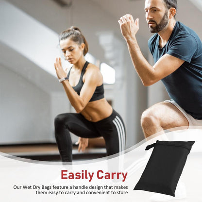 Wet Clothing Bag Travel Toiletries Pouch Waterproof Dustproof Reusable Zipper Bag For Swimsuit Camping Gym Travel Beach pool