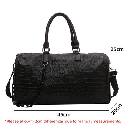 Women Travel Duffel Handbag Large Capacity Business Candy Color Shoulder Bag Waterproof PU Trip Commuting Gym Crossbody Pack