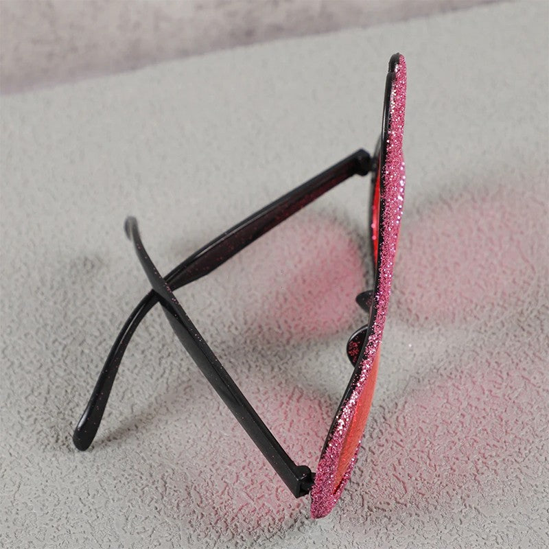 1Pcs Funny Glitter Bride Penis Shaped Sunglasses Wedding Bachelorette Party Photo Props Birthday Night Out Hen Party Decorations