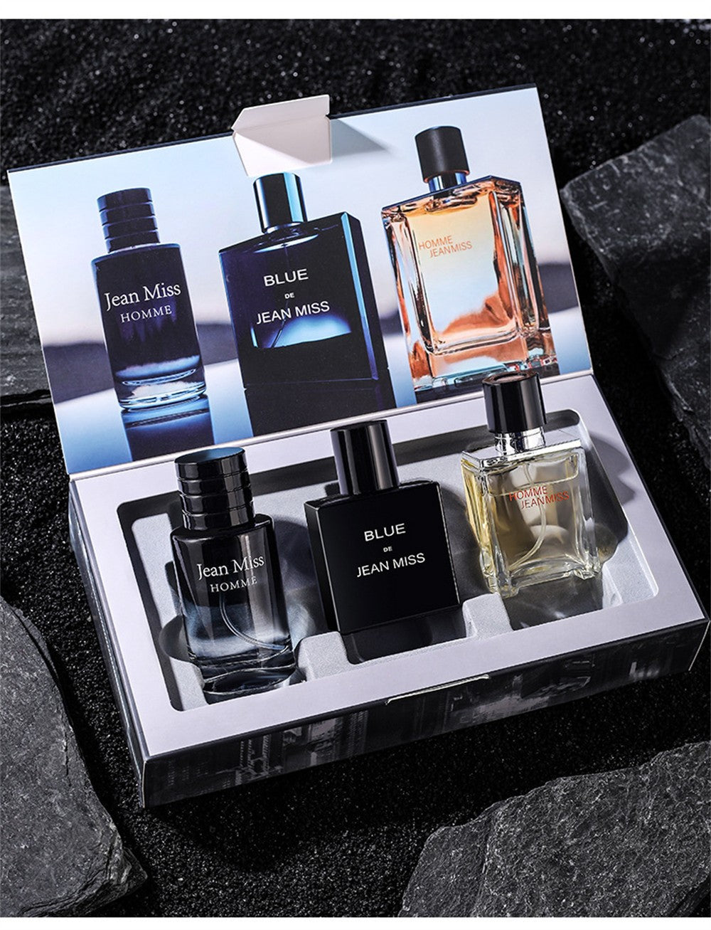 High Quality 90ml Men Perfume Hombre Gift Box 3pcs Set Colognes Scent Fascination Man Perfumes Masculinos Lasting Parfum Heren