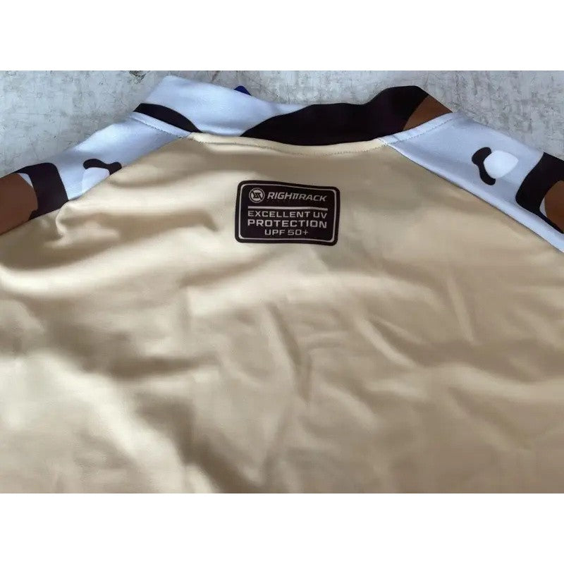 New Men's Surfing Shirt Lycra Rashguard Surf Sportswear Beach Sunscreen UV Protection Swimwear UPF50  RIGHTTRACK Clothes