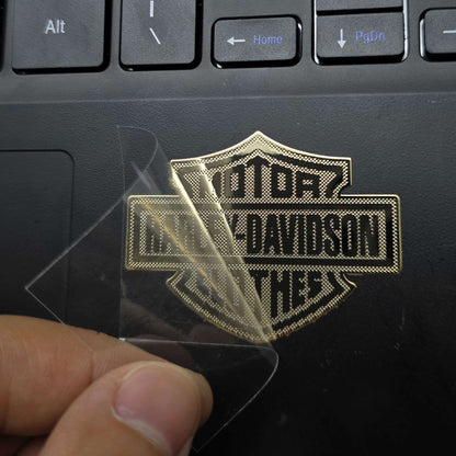 Adesivo de Capacete de Metal com Logotipo Retrô Personalidade Adesivo de Corpo de Motocicleta para Acessórios Harley Davidson Electra Glide 1250S PA1250