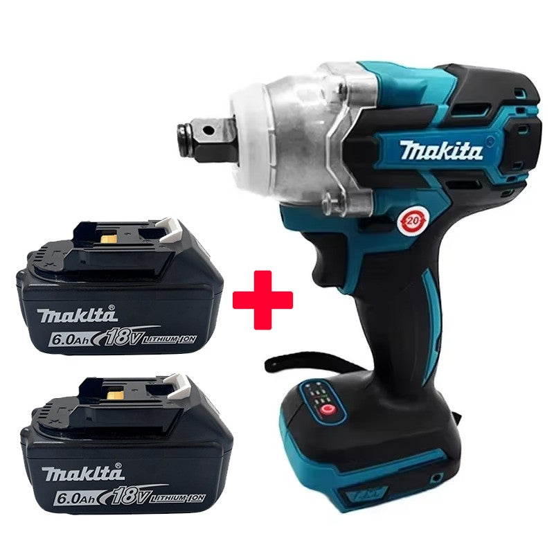 Makita DTW600 3100IPM Chave de Impacto Sem Fio 18V 1/2 Pol. Parafusadeira Sem Escova Chave de Fenda Elétrica Recarregável Ferramenta para Serviço Automotivo