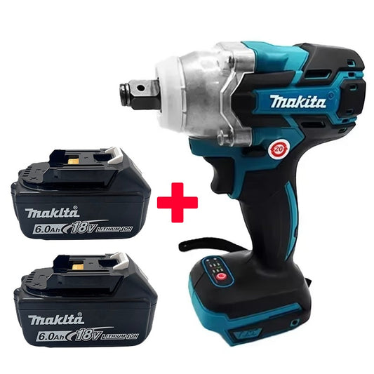 Makita DTW600 3100IPM 18V Cordless Wrench 1/2Inch Brushless Screwdriver Rechargable Electric Screwdriver Vehicle ServiceTool