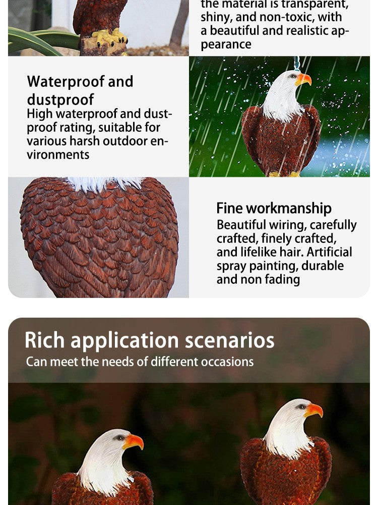 Solar Powered Eagle Lawn Light: Stunning Outdoor LED Garden Decorations Garden Decorative Lights