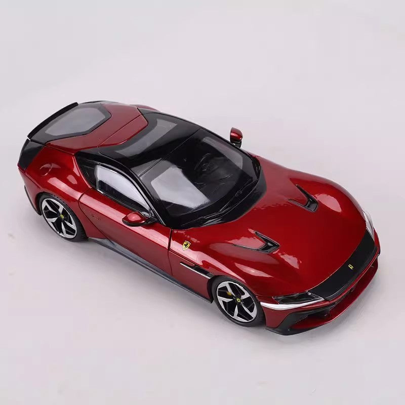 Bburago Ferrari 12cilindri Escala 1:43 Modelo de Carro em Liga Fundida Miniatura Colecionável Enfeite Presente Personalizado para Simulação de Brincadeira