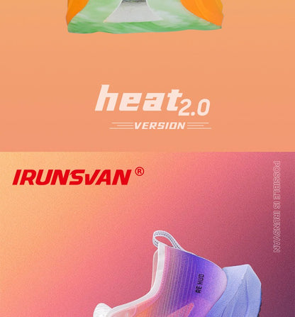 Tênis IRUNSVAN HEAT 2.0 com Placa de Carbono, Profissional para Maratona, Corrida, Treino Atlético e Esportivo Masculino