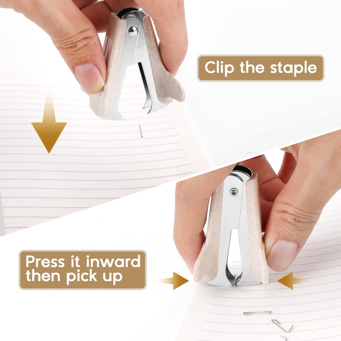 EAGLE Staple Remover Nail Puller Easy-to-Use Office Tool Portable Mini Office Quick Staple Extraction For School Office Home