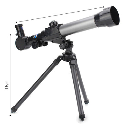 Telescópio Astronômico Infantil Monocular para Ensino Básico Ocular de Alta Potência 20X 30X 40X