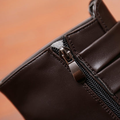 Hot Sale Luxury Chelsea Boots Men Pointed -toe Mens White Boots Black British Style High-heel Men Dress Boots Design Ankle Boot