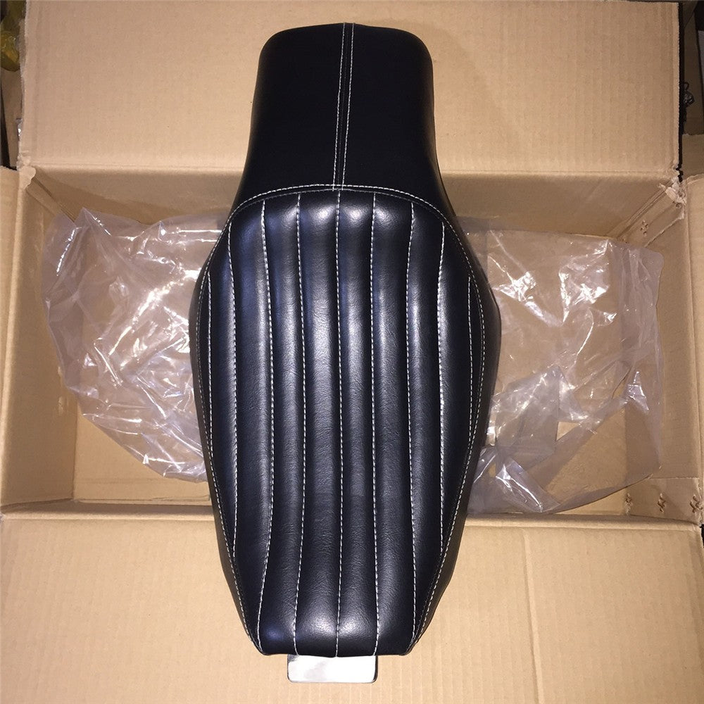 Assento de Couro Sintético (PU) de Motocicleta para Piloto e Garupa Dianteiro Traseiro para Harley Sportster XL Iron 883 1200 48 Forty-Eight 2004-2015 16