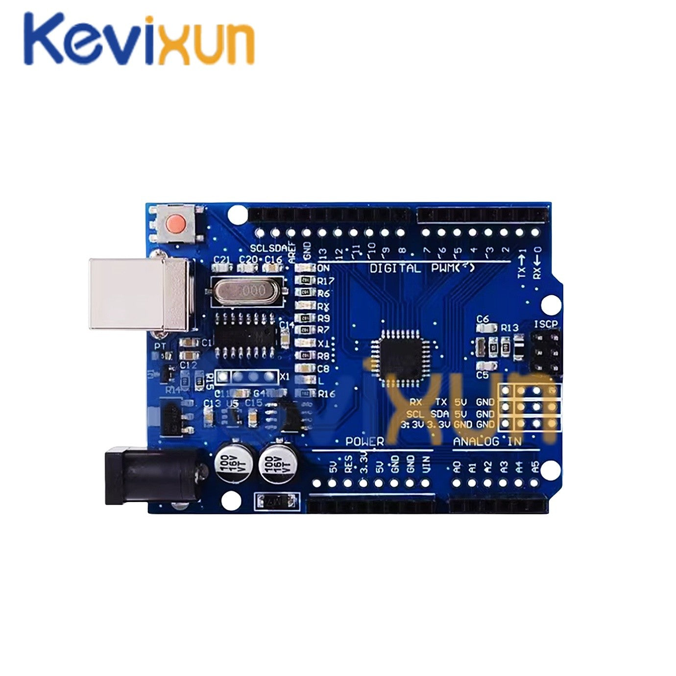 1-10PCS UNO R3 CH340G MEGA328P Chip para Arduino UNO R3 + CABO USB/TIPO-C Placa de Desenvolvimento ATMEGA328P-AU 16Mhz
