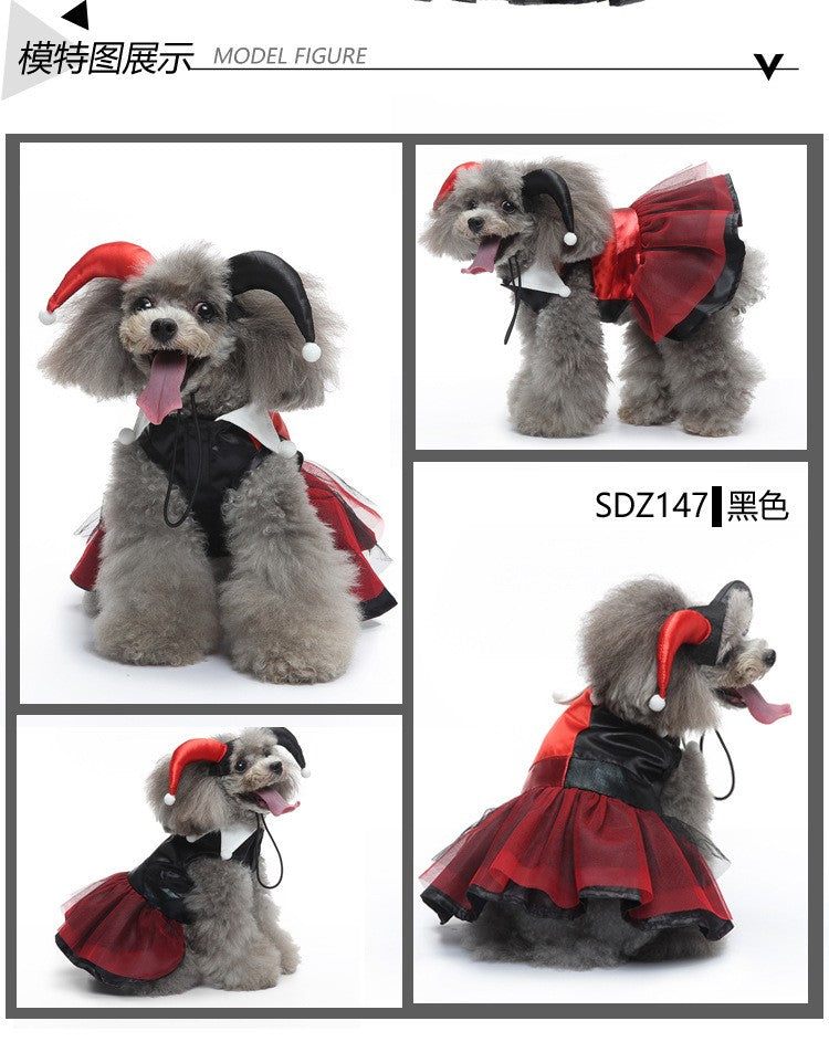 Fantasia de Halloween para Cães e Gatos, Vestido de Fada Borboleta Engraçado com Asa Destacável, Roupa para Pet, Vestido de Festa, Fantasia de Cosplay